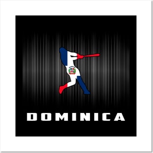 Dominica Retro Baseball Design I Love Dominican Men Women Posters and Art